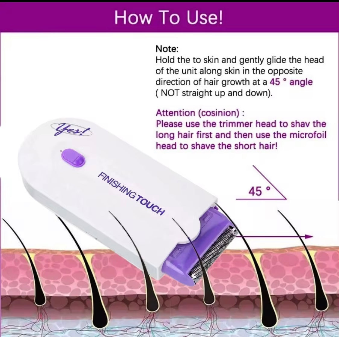 Electric Hair Removal Device, Women Painless Hair Remover Machine, Rechargeable Instant Sensor Light Device Shaver Electric Hair Removal Device, Women Painless Hair Remover Machine, Rechargeable Instant Sensor Light Device Shaver